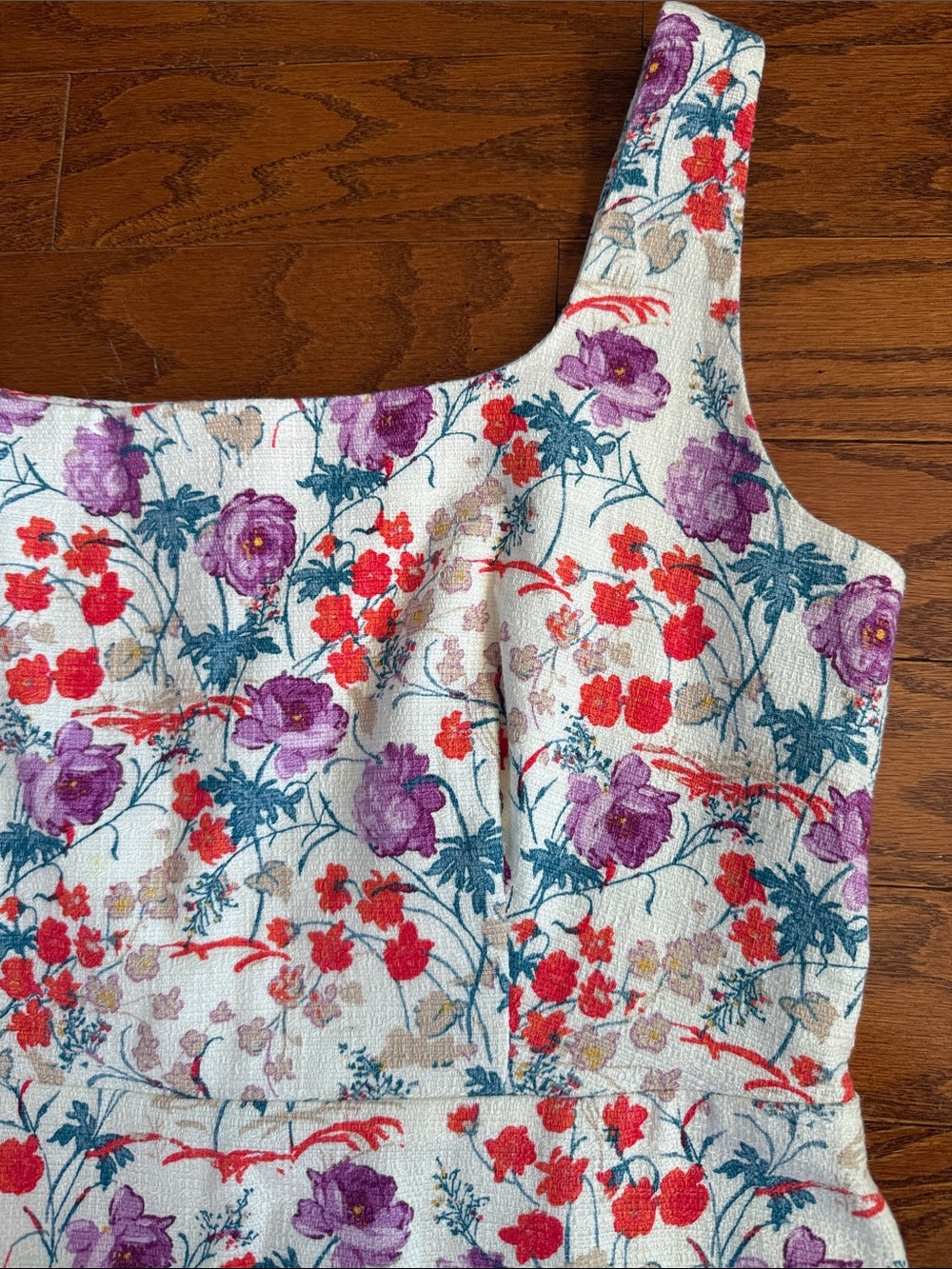 Ann Taylor floral square neck dress - Picture 5 of 7